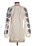 Figue 100% Cotton Ivory 3/4 Sleeve Blouse Size S - photo 2