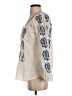 Figue 100% Cotton Ivory 3/4 Sleeve Blouse Size S - photo 5