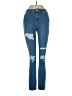 Topshop Hearts Blue Jeans Size 25 waist - photo 1