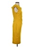 Escada Solid Yellow Cocktail Dress Size EU 34 / US 4 - photo 4