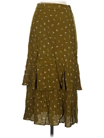 Madewell Ruffle Tiered Midi Skirt in Daisy Stitch (view 1)