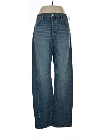 Madewell The Curvy Pieced Barrel-Leg Jean (view 1)
