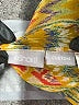 eShakti 100% Polyester Print Orange Cocktail Dress Size M (estimated) - photo 7