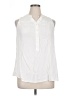 Faded Glory 100% Rayon White Sleeveless Button-Down Shirt Size 1X - photo 1