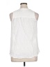 Faded Glory 100% Rayon White Sleeveless Button-Down Shirt Size 1X - photo 2
