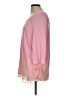 St. John 100% Viscose Pink 3/4 Sleeve Top Size L - photo 5