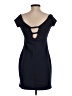 Venus 100% Polyester Solid Black Cocktail Dress Size S - photo 2