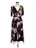 DKNY 100% Polyester Floral Black Cocktail Dress Size 8 - photo 1