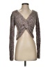 Louna 100% Polyester Gray Long Sleeve Top Size S - photo 1