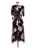 DKNY 100% Polyester Floral Black Cocktail Dress Size 8 - photo 2