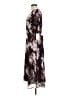 DKNY 100% Polyester Floral Black Cocktail Dress Size 8 - photo 5