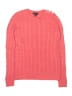 Lands' End 100% Baumwolle Solid Pink Pullover Sweater Size 10 - 12 - photo 1