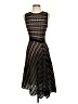 Escada Chevron-herringbone Black Cocktail Dress Size XS - photo 1