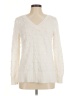 Cable & Gauge Polka Dots Ivory Pullover Sweater Size M - photo 1