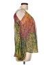 Angie 100% Polyester Yellow 3/4 Sleeve Blouse Size L - photo 4
