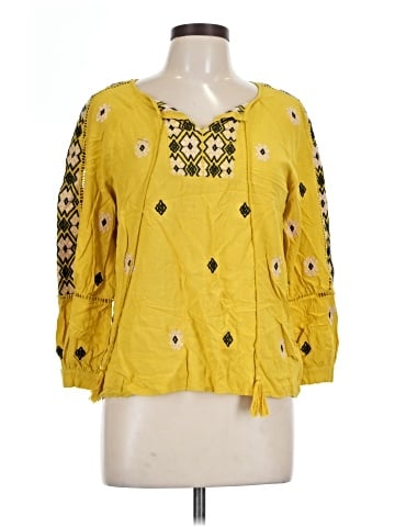 Solitaire 3/4 Sleeve Blouse (view 1)