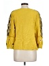 Solitaire Yellow 3/4 Sleeve Blouse Size L - photo 2