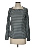 Ann Taylor Houndstooth Black Long Sleeve Blouse Size S - photo 1