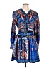 Dalia Macphee Paisley Blue Casual Dress Size L - photo 1