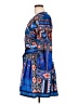 Dalia Macphee Paisley Blue Casual Dress Size L - photo 5