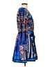 Dalia Macphee Paisley Blue Casual Dress Size L - photo 4