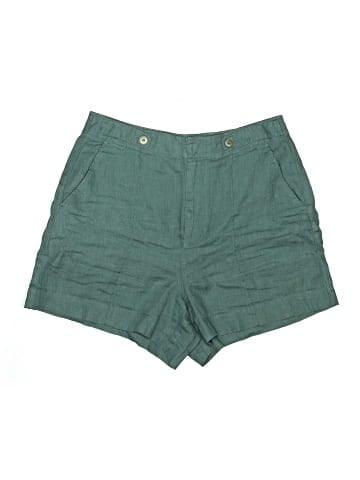Madewell Clean Button-Tab Shorts in 100% Linen (view 1)