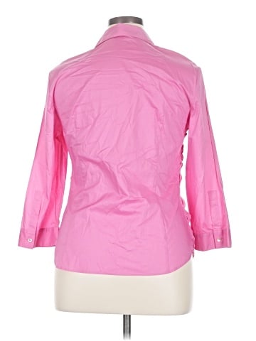 Lafayette 148 New York 3/4 Sleeve Button-Down Shirt (view 2)