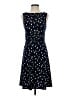 Appleseeds Polka Dots Blue Casual Dress Size 4 (petite) - photo 1
