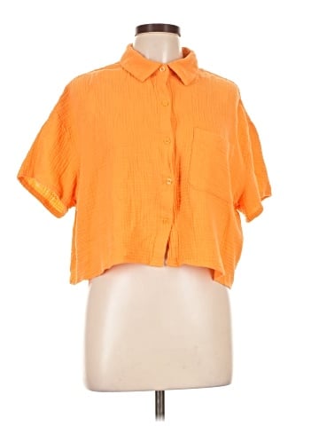 DKNY Jeans Short Sleeve Blouse (view 1)