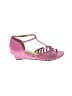 Bellini 100% Leather Pink Wedges Size 8 - photo 1