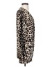 Ellison 100% Cotton Animal Print Tan Cardigan Size S - photo 4