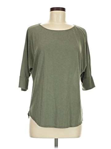 Green Envelope 3/4 Sleeve Top (view 1)