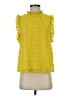 THML 100% Polyester Yellow Sleeveless Blouse Size XS - photo 1