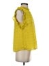 THML 100% Polyester Yellow Sleeveless Blouse Size XS - photo 4
