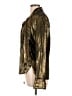 FRAME 100% Polyester Metallic Gold Long Sleeve Blouse Size L - photo 5