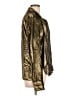 FRAME 100% Polyester Metallic Gold Long Sleeve Blouse Size L - photo 4
