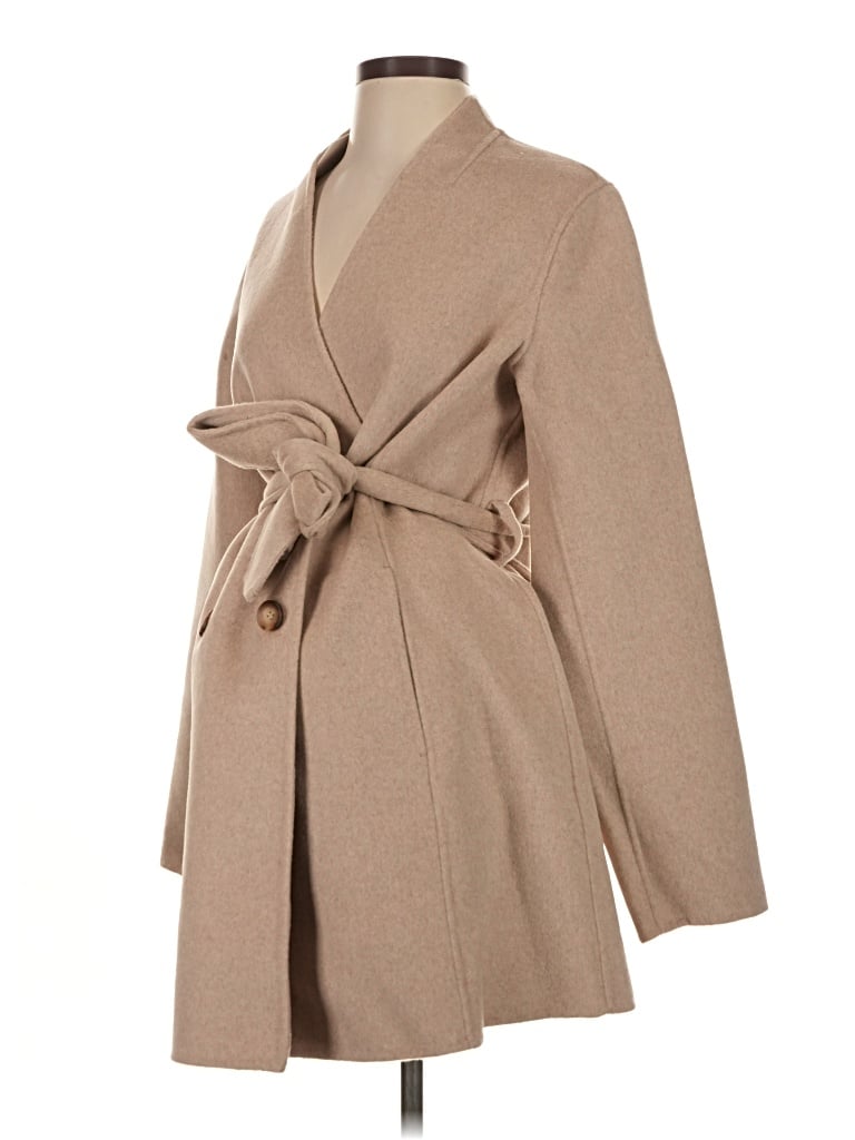 Seraphine Wool Coat In Tan
