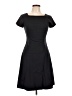 Theory 100% Wool Solid Black Casual Dress Size 10 - photo 1