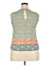 Pale Sky 100% Rayon Teal Sleeveless Blouse Size XXL - photo 2