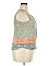 Pale Sky 100% Rayon Teal Sleeveless Blouse Size XXL - photo 4