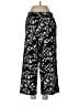 Nine West 100% Polyester Print Black Casual Pants Size L - photo 1