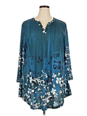 Lily by Firmiana 3/4 Sleeve Blouse (view 1)