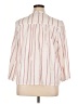 Splendid Stripes Pink 3/4 Sleeve Blouse Size XL - photo 2