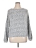 Jennifer Lopez Metallic Silver Pullover Sweater Size XL - photo 1