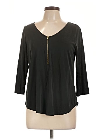 Green Envelope 3/4 Sleeve Top (view 1)