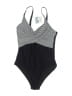 B2Prity Chevron-herringbone Gray One Piece Swimsuit Size L - photo 1