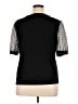 CeCe Black Short Sleeve Top Size XL - photo 2