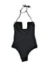 District. Solid Black One Piece Swimsuit Size 2 - photo 2