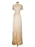 Ghost 100% Viscose Tan Cocktail Dress Size XS - photo 2