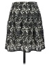 Hinge 100% Polyester Paisley Black Casual Skirt Size 2 - photo 1